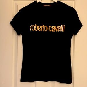 Roberto Cavalli black T-shirt, size medium